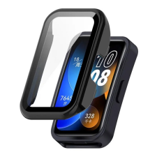 Gigapack Műanyag keret (BUMPER, ütésállóság + kijelzővédő üveg) FEKETE mobiltelefon kellék