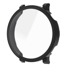 Gigapack Műanyag keret (BUMPER, ütésállóság + kijelzővédő üveg) FEKETE Huawei Watch GT 5 46mm okosóra kellék