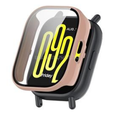 Gigapack Műanyag keret (BUMPER, ütésállóság + kijelzővédő üveg) RÓZSASZÍN (GP-164086) okosóra kellék