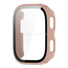 Gigapack Műanyag keret (BUMPER, ütésállóság + kijelzővédő üveg) RÓZSASZÍN (GP-169285) okosóra kellék