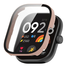 Gigapack Műanyag keret (BUMPER, ütésállóság + kijelzővédő üveg) RÓZSASZÍN Xiaomi Redmi Watch 5 mobiltelefon kellék
