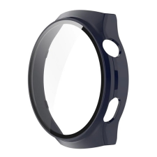 Gigapack Műanyag keret (BUMPER, ütésállóság + kijelzővédő üveg) SÖTÉTKÉK Huawei Watch 4 Pro okosóra kellék