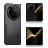 Gigapack Műanyag telefonvédő (bőr hatású hátlap) FEKETE Honor Magic V5