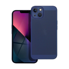 Gigapack Műanyag telefonvédő (légáteresztő, lyukacsos minta, kamera védelem) SÖTÉTKÉK Apple iPhone 14 Plus tok és táska