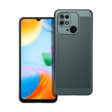 Gigapack Műanyag telefonvédő (légáteresztő, lyukacsos minta, kamera védelem) SÖTÉTZÖLD Xiaomi Redmi 10C tok és táska