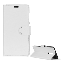 Gigapack Nokia 5.1 tok álló (Flip, oldalra nyíló, prémium) fehér tok és táska