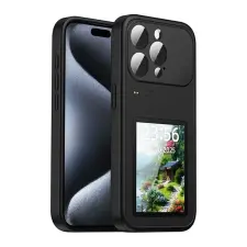 Gigapack Okos kijelzős telefonvédő üveg hátlap iPhone 17 Pro Max fekete GP-191851 mobiltelefon kellék