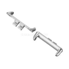 Gigapack Óraszíj csatlakozó adapter (egyedi méret, 1 pár, átalakító, fém, 20mm) EZÜST (GP-189613)
