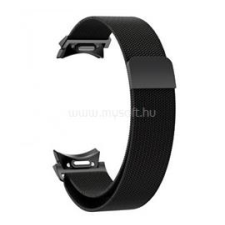 Gigapack Pótszíj (egyedi méret, fém, milánói szíj, mágneses) FEKETE (GP-149374) okosóra kellék