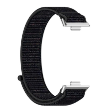 Gigapack Pótszíj (egyedi méret, nylon, tépőzáras, légáteresztő) FEKETE Huawei Watch Fit 3 okosóra kellék