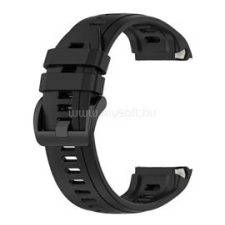 Gigapack Pótszíj (egyedi méret, szilikon, dupla bújtató) FEKETE (GP-170167) okosóra kellék