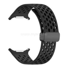 Gigapack Pótszíj (egyedi méret, szilikon, lyukacsos, légáteresztő) FEKETE (GP-163509) okosóra kellék