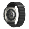 Gigapack Pótszíj (egyedi méret, textil, állítható) FEKETE Samsung Galaxy Watch Ultra eSIM 47mm (SM-L705)