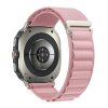 Gigapack Pótszíj (egyedi méret, textil, állítható) RÓZSASZÍN Samsung Galaxy Watch Ultra eSIM 47mm (SM-L705)