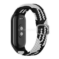 Gigapack Pótszíj (egyedi méret, textil, szőtt minta) FEKETE/FEHÉR (GP-149542) okosóra kellék