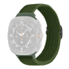 Gigapack Pótszíj (egyedi méret, textil, szőtt minta) SÖTÉTZÖLD Samsung Galaxy Watch Ultra eSIM 47mm (SM-L705)
