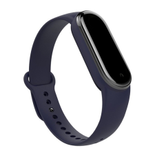 Gigapack Pótszíj (szilikon, állítható, 15 mm, speciális) SÖTÉTKÉK [Xiaomi Mi Band 6 ] (5996457978793) okosóra kellék