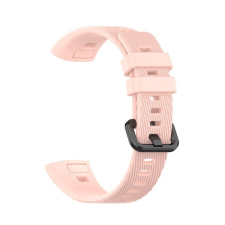 Gigapack Pótszíj (szilikon, állítható, 16.5 mm) RÓZSASZÍN [Huawei Band 4 Pro] (5996457947911) okosóra kellék