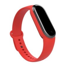 Gigapack Pótszíj (szilikon, állítható) PIROS Xiaomi Mi Band 5, Xiaomi Mi Band 6 okosóra kellék