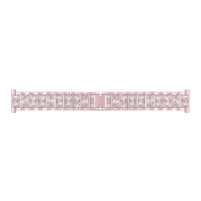 Gigapack Pótszíj (univerzális, 22mm, rozsdamentes acél, strasszkő) rozéarany gp-90575 okosóra kellék