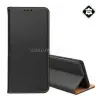 Gigapack Redmi Note 14 Pro Plus 5G / Note 14 Pro 5G GIGAPACK Tok álló, valódi bőr FLIP, asztali tartó, FEKETE (GP-195503)