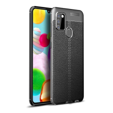 Gigapack Samsung Galaxy A21s (SM-A217F) szilikon telefonvédő (közepesen ütésálló, varrás minta) fekete tok és táska