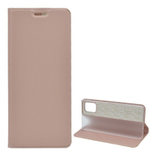 Gigapack Samsung Galaxy A31 (SM-A315F) tok álló (Flip, oldalra nyíló) rozéarany tok és táska