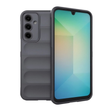 Gigapack Samsung Galaxy A36 5G (SM-A366) szilikon telefonvédő (ütésállóság, kameravédő, 3d) sötétszürke tok és táska