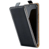 Gigapack Samsung Galaxy A55 5G (SM-A556) bőr hatású lefelé nyíló fliptok fekete (GP-154901)