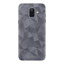 Gigapack Samsung Galaxy A6 (2018) szilikon telefonvédő (3D, gyémánt minta, füstszínű) tok és táska