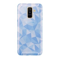 Gigapack Samsung Galaxy A6+ (2018) szilikon telefonvédő (3D, gyémánt minta, világoskék) tok és táska