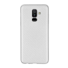 Gigapack Samsung Galaxy A6+ (2018) Szilikon Tok - Ezüst