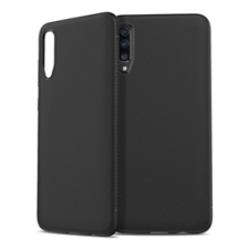 Gigapack Samsung Galaxy A70 Szilikon telefonvédő (közepesen ütésálló, csíkos minta, fekete) tok és táska