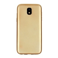 Gigapack Samsung Galaxy J3 (2017) szilikon telefonvédő (karbon minta, arany) tok és táska