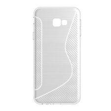 Gigapack Samsung Galaxy J4+ szilikon telefonvédő (S-line, karbon minta, átlátszó) tok és táska