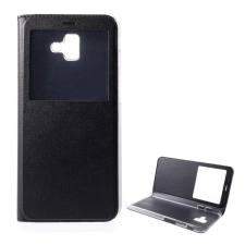 Gigapack Samsung Galaxy J6 Plus (SM-J610F) tok álló (Flip, oldalra nyíló) fekete tok és táska