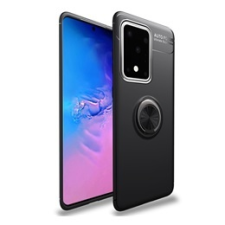 Gigapack Samsung Galaxy S20 Ultra szilikon telefonvédő (telefontartó gyűrű, beépített fémlemez, fekete) tok és táska