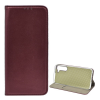Gigapack Samsung Galaxy S23 Plus (SM-S916) tok álló, bőr hatású (flip, asztali tartó funkció) burgundy