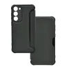 Gigapack Samsung Galaxy S23 Plus (SM-S916) tok álló, bőr hatású (flip, légpárnás sarok, kamera védelem) sötétzöld