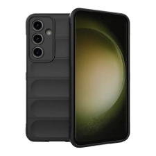 Gigapack Samsung Galaxy S24 FE (SM-S721) szilikon telefonvédő (ütésállóság, kameravédő, 3d) fekete tok és táska