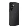 Gigapack Samsung Galaxy S25 FE (SM-S731) szilikon telefonvédő (műanyag hátlap, karbon minta, mágneses) fekete