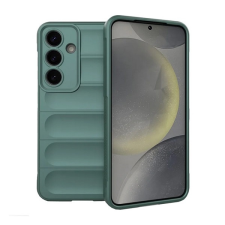 Gigapack Samsung Galaxy S25 Plus (SM-S936) szilikon telefonvédő (ütésállóság, kameravédő, 3d) sötétzöld tok és táska