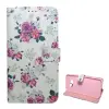 Gigapack Samsung Galaxy S8 Plus (SM-G955) tok álló, bőr hatású (flip, asztali tartó funkció, bazsarózsa minta) fehér