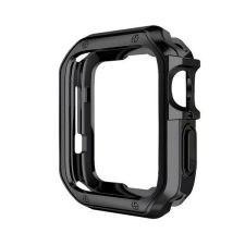 Gigapack Szilikon keret (BUMPER, ütésállóság) FEKETE Apple Watch Series 10 42mm okosóra kellék