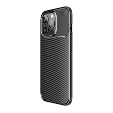 Gigapack Szilikon telefonvédő (ütésállóság, légpárnás sarok, karbon minta) fekete gp-166758 mobiltelefon kellék