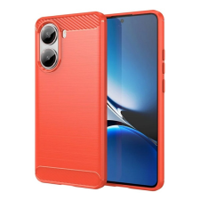Gigapack Szilikon telefonvédő (ütésállóság, légpárnás sarok, szálcsiszolt, karbon minta) piros gp-168213 tok és táska