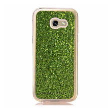 Gigapack Szilikon telefonvédő (csillogó, flitteres) ZÖLD [Samsung Galaxy A3 (2017) SM-A320F] (5996457776214) tok és táska