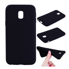 Gigapack Szilikon telefonvédő (gumírozott) FEKETE tok és táska