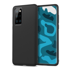 Gigapack Szilikon telefonvédő (közepesen ütésálló, csíkos minta) FEKETE [Huawei P40 Pro 5G] (5996457961436) tok és táska