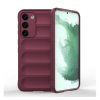 Gigapack Szilikon telefonvédő (közepesen ütésálló, kamera védelem, 3D minta) BORDÓ Samsung Galaxy S23 Plus (SM-S916)